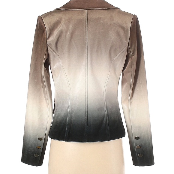 Size 4 blazer, velvet brown ombré - Picture 2 of 3